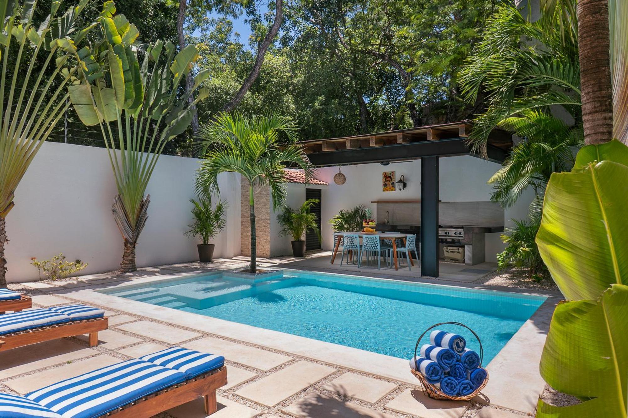 Wonderful Tropical Home 3Br, Garden, Private Pool. Τουλούμ Εξωτερικό φωτογραφία